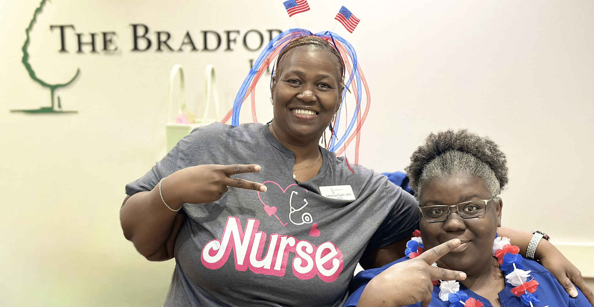 The Bradford 2 ladies at front desk